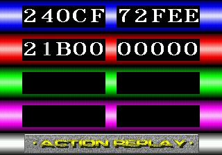 Action Replay screenshot 2 for Sega Genesis